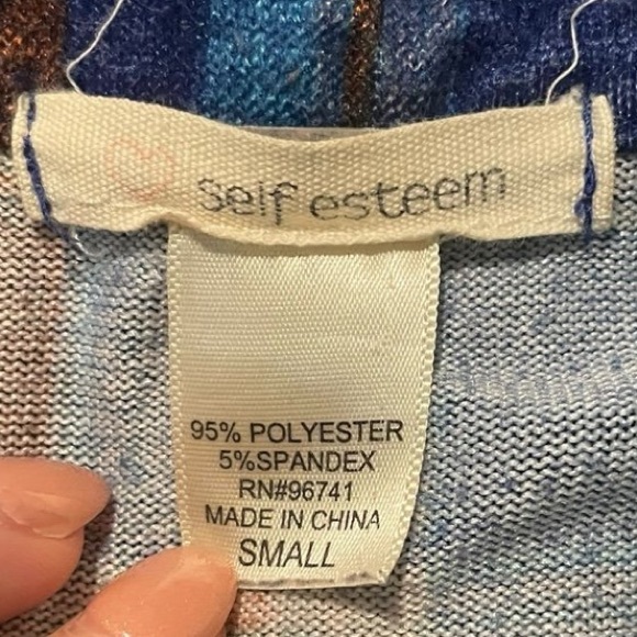 Self Esteem Small Blue Plaid Button Up Shirt - Picture 7 of 9